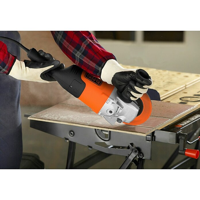 Black+Decker Amoladora angular eléctrica BDGL2223 (2.200 W, Diámetro disco: 230 mm) | BAUHAUS