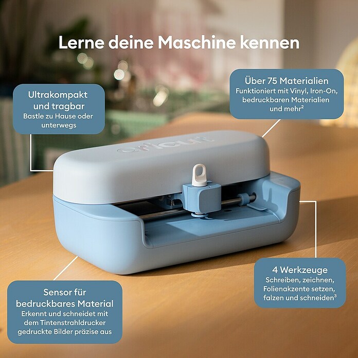 Cricut Joy Schneideplotter-Set Joy 2 Essentials Bundle (Schnittbreite: 11,4 cm, Schnittlänge: 1,2 m) | BAUHAUS