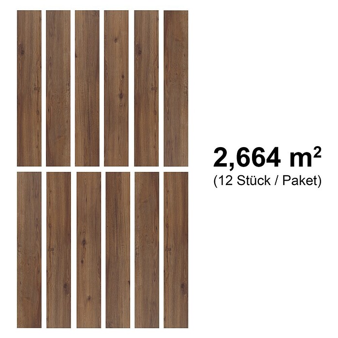 b!design Vinylboden SPC (Eiche Avignon, Landhausdiele, 1 220 x 182 x 4,3 mm) | BAUHAUS