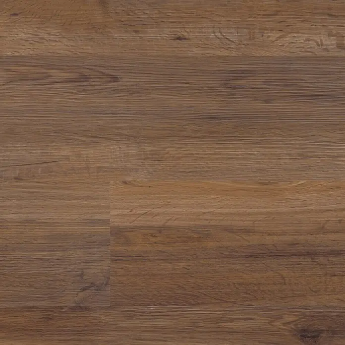 b!design Vinylboden SPC - Eiche Avignon, Landhausdiele, 1.220 x 182 x 4,3 mm - Braune Holzfußbodendielen mit sichtbarer Maserung und Ästen.