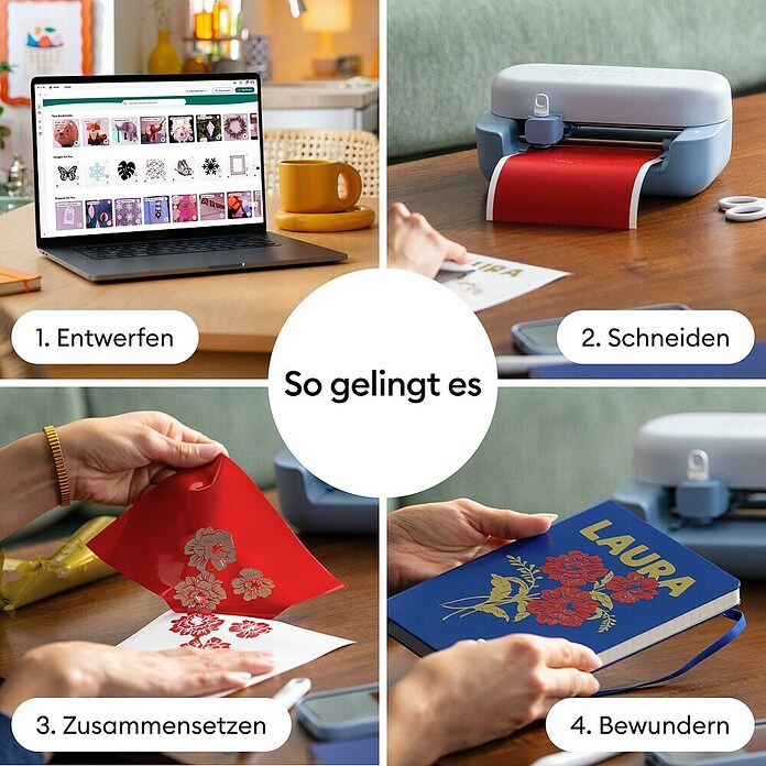 Cricut Joy Schneideplotter-Set Joy 2 Essentials Bundle (Schnittbreite: 11,4 cm, Schnittlänge: 1,2 m) | BAUHAUS