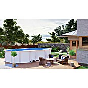 Gre Piscina ovalada desmontable Fidji (L x An x Al: 500 x 300 x 120 cm, 14.550 l, Blanco)