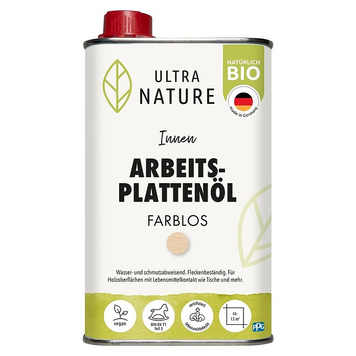 Ultra Nature BIO Arbeitsplattenöl (Farblos, 500 ml) | BAUHAUS