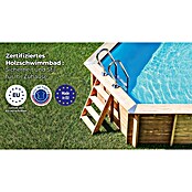 Gre Piscina de madera Bambú 2 (L x An x Al: 535 x 355 x 136 cm, 20.890 l, Natural) | BAUHAUS