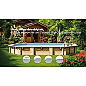 Gre Piscina de madera Bambú 2 (L x An x Al: 535 x 355 x 136 cm, 20.890 l, Natural) | BAUHAUS
