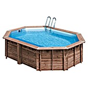 Gre Piscina de madera Bambú 2 (L x An x Al: 535 x 355 x 136 cm, 20.890 l, Natural) | BAUHAUS
