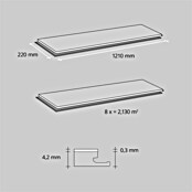 b!design Vinylboden SPC (Cognac Eiche, Landhausdiele, 1 220 x 182 x 4,3 mm) | BAUHAUS