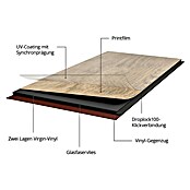 b!design Vinylboden SPC (Cognac Eiche, Landhausdiele, 1 220 x 182 x 4,3 mm) | BAUHAUS