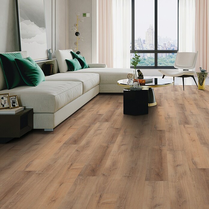 b!design Vinylboden SPC (Cognac Eiche, Landhausdiele, 1 220 x 182 x 4,3 mm) | BAUHAUS