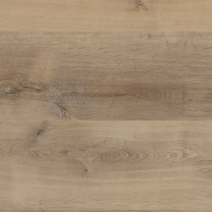 b!design Vinylboden SPC - Cognac Eiche, Landhausdiele, 1.220 x 182 x 4,3 mm - Hellbrauner Holzboden mit ausgeprägter natürlicher Maserung.