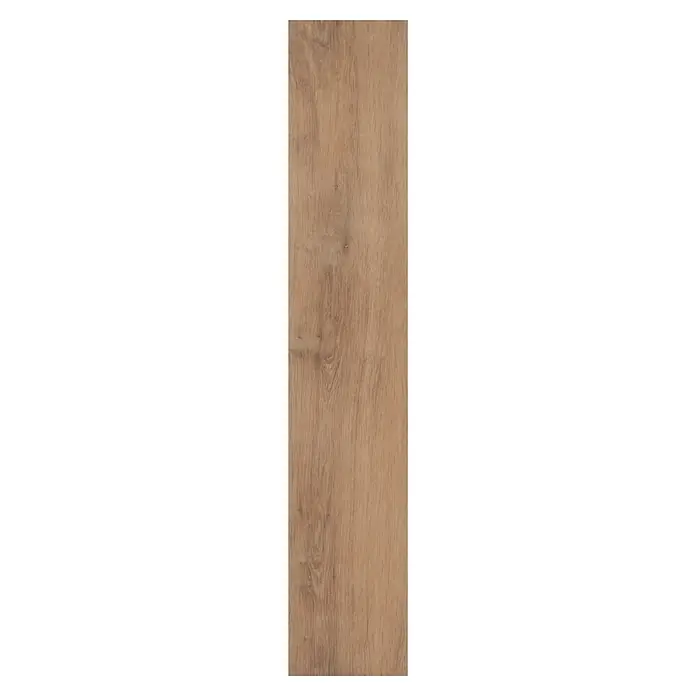 b!design Vinylboden SPC - Cognac Eiche, Landhausdiele, 1.220 x 182 x 4,3 mm - Helles braunes Holzbrett mit natürlicher Maserung. Ideal für Bodenbeläge oder Wandverkleidungen.