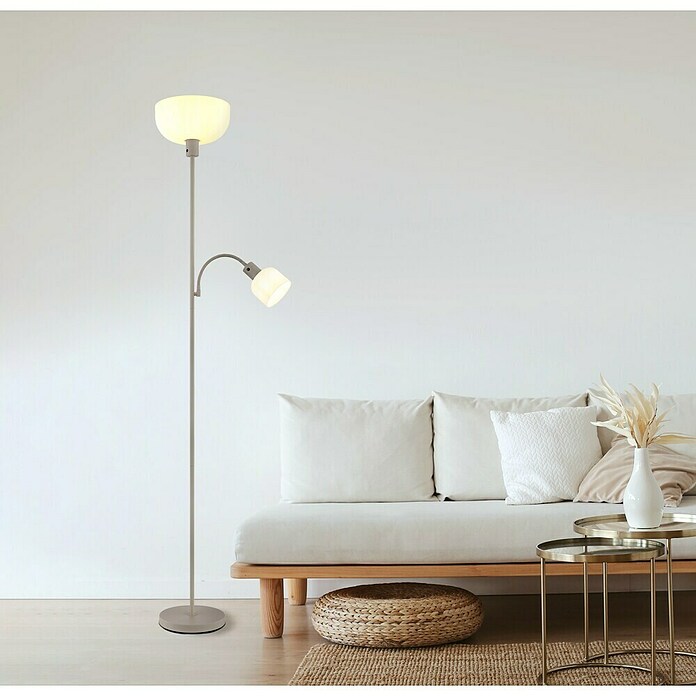 Globo Stehleuchte Hinton (Sandfarben, Höhe: 178,7 cm, Lampenfassung: E27) | BAUHAUS
