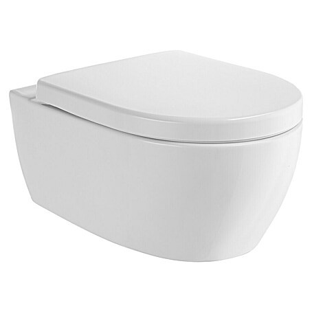Geberit iCon Wand-WC-Set iCon (Spülrandlos, Ohne Spezialglasur, Spülform: Tief, WC Abgang: Waagerecht, Weiß)