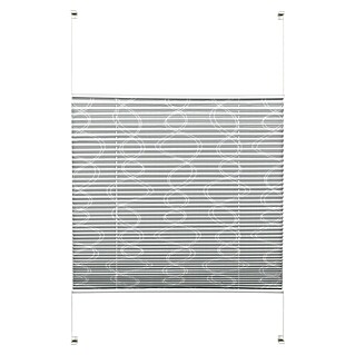 Gardinia EasyFix Plissee Curl (L x B: 130 x 70 cm, Grau, Polyester)