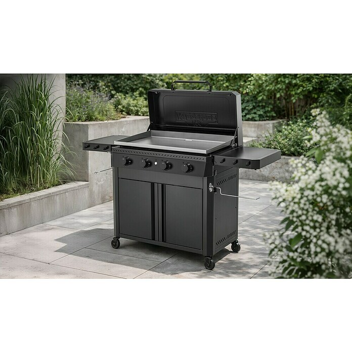 Kingstone Plancha-Grill Pro 4000 (Grillfläche (B x T): 87 x 54 cm, 16 kW, Anzahl Brenner: 4 Stk.) | BAUHAUS