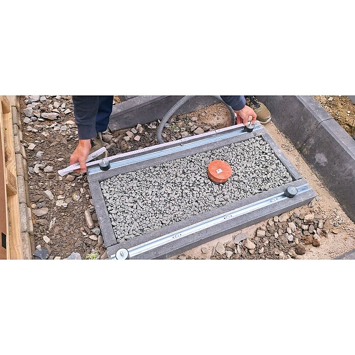 Christoph Fundamentstein Energy (100 x 11 x 17 cm, Beton, Anthrazit) | BAUHAUS