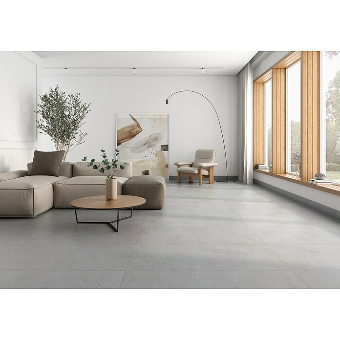 Pavimento porcelánico Brighton (60 x 120 cm, Gris, Mate, Rectificado) | BAUHAUS