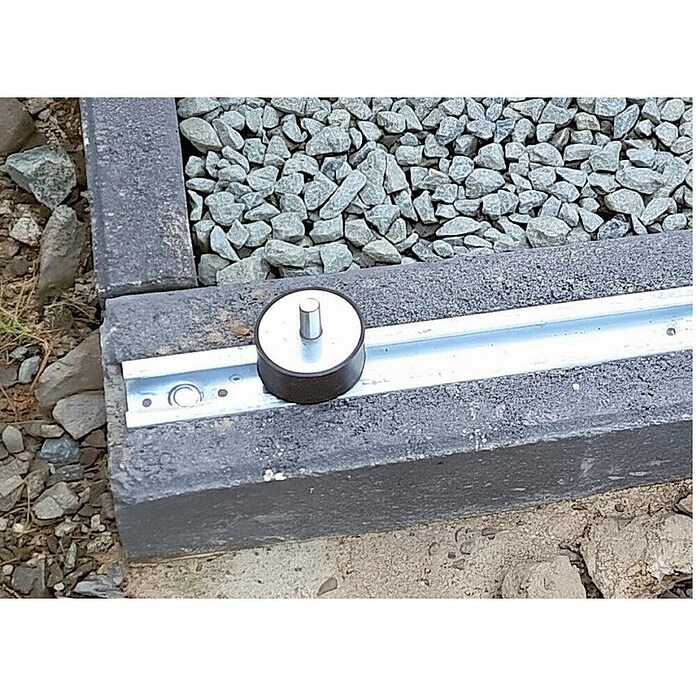 Christoph Fundamentstein Energy (100 x 11 x 17 cm, Beton, Anthrazit) | BAUHAUS
