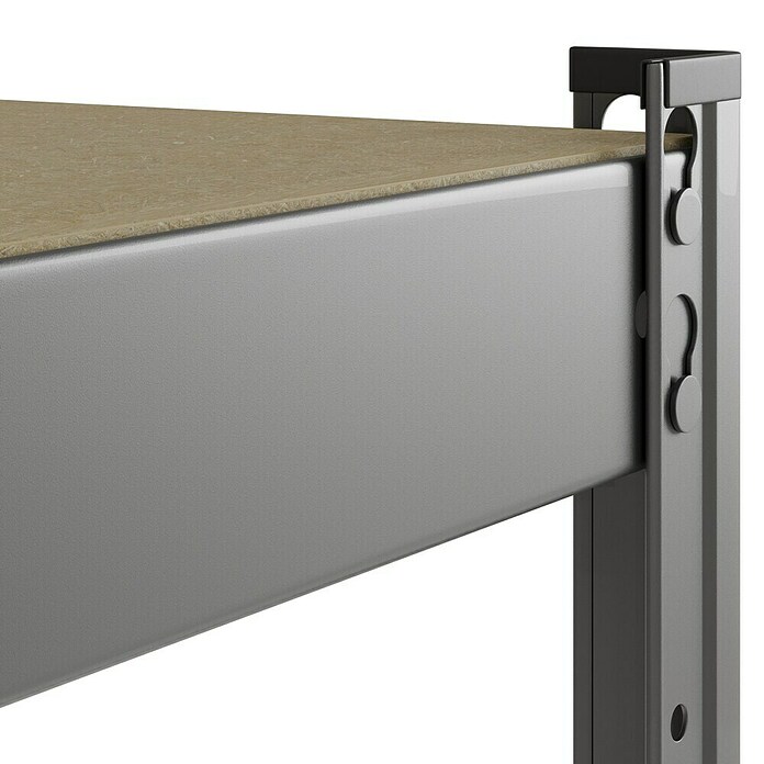 Regalux Metalni regal  (V x Š x DB: 180 x 93 x 40 cm, Nosivost po polici: 175 kg, Broj polica: 5 Kom., Uticanje) | BAUHAUS