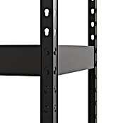 Regalux Schwerlastregal Rivet Atlas (H x B x T: 180 x 160 x 60 cm, Traglast pro Boden: 280 kg, Anzahl Böden: 4 Stk., Stecken, Schwarz) | BAUHAUS