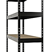 Regalux Schwerlastregal Rivet Atlas (H x B x T: 180 x 160 x 60 cm, Traglast pro Boden: 280 kg, Anzahl Böden: 4 Stk., Stecken, Schwarz) | BAUHAUS