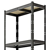 Regalux Metalni regal  (V x Š x DB: 180 x 93 x 40 cm, Nosivost po polici: 175 kg, Broj polica: 5 Kom., Uticanje) | BAUHAUS