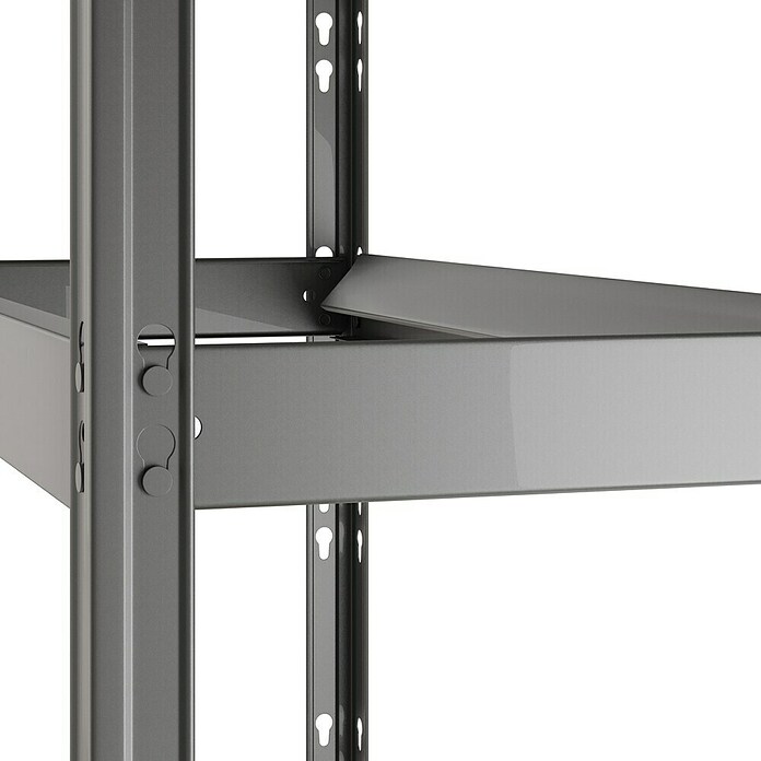 Regalux Metalni regal  (V x Š x DB: 180 x 93 x 40 cm, Nosivost po polici: 175 kg, Broj polica: 5 Kom., Uticanje) | BAUHAUS