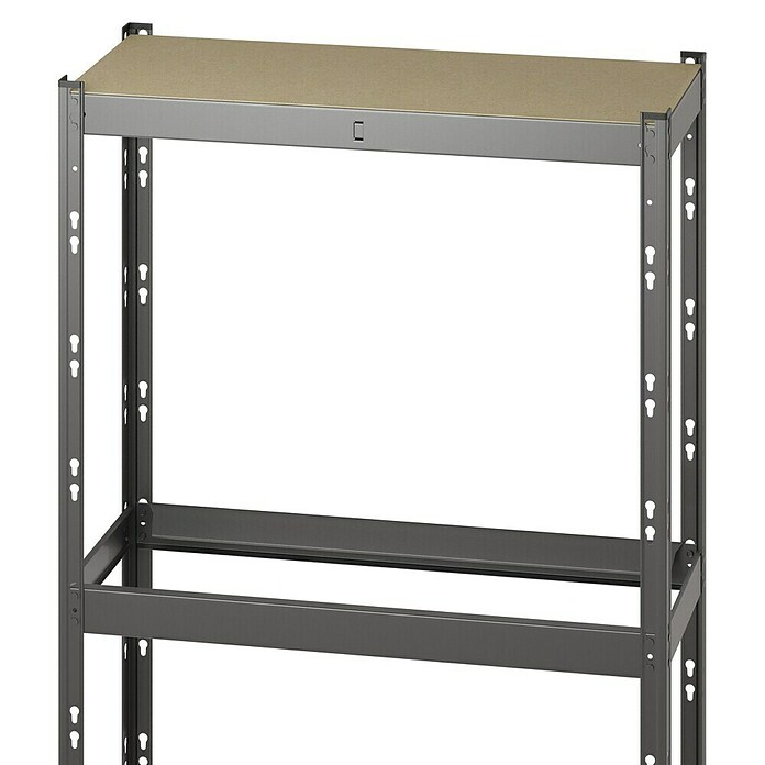 Regalux Metalni regal  (V x Š x DB: 180 x 93 x 40 cm, Nosivost po polici: 175 kg, Broj polica: 5 Kom., Uticanje) | BAUHAUS