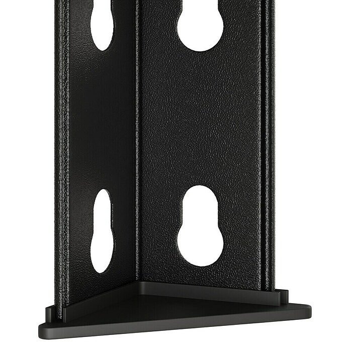 Regalux Schwerlastregal Rivet Atlas (H x B x T: 180 x 160 x 60 cm, Traglast pro Boden: 280 kg, Anzahl Böden: 4 Stk., Stecken, Schwarz) | BAUHAUS