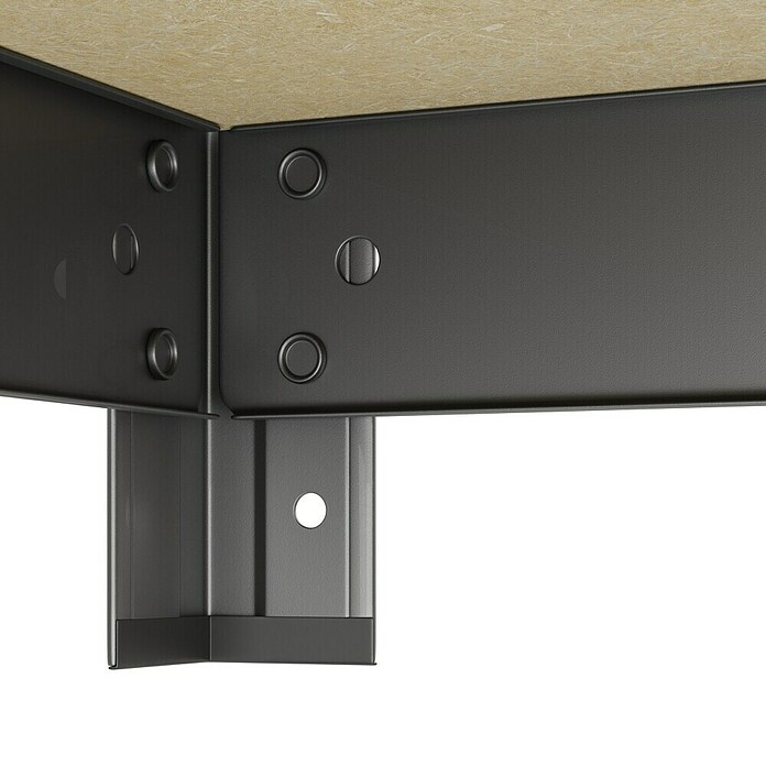 Regalux Metalni regal  (V x Š x DB: 180 x 93 x 40 cm, Nosivost po polici: 175 kg, Broj polica: 5 Kom., Uticanje) | BAUHAUS