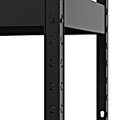 Regalux Schwerlastregal Rivet Atlas (H x B x T: 180 x 160 x 60 cm, Traglast pro Boden: 280 kg, Anzahl Böden: 4 Stk., Stecken, Schwarz) | BAUHAUS