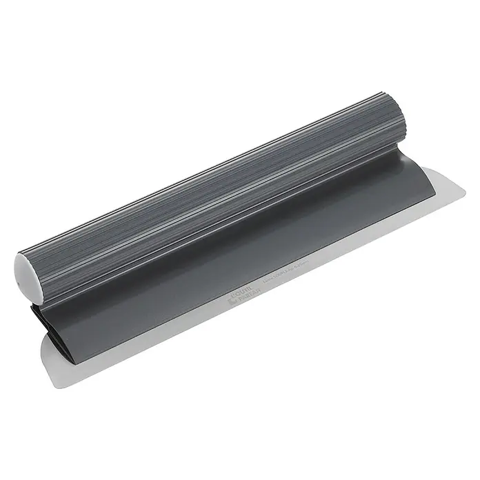 Espátula alisadora Decoliss - Ancho de hoja: 40 cm - Espátula de alisar gris con hoja flexible, ideal para trabajos de enlucido.