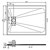 Sanotechnik Tuš kad SMC  (Do x Š: 120 x 90 cm, Plastika, Antracit/Črna) | Tuš kadi iz mineralne litine | Tuš kadi | Tuširanje | Kopalnica in sanitarije | Izdelki | BAUHAUS