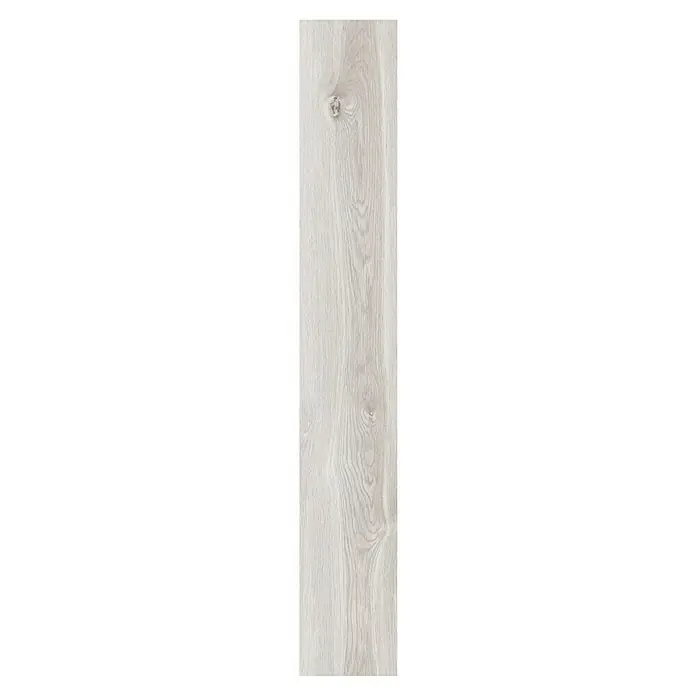 Laminado Skydive - 1.285 x 192 x 8 mm, Gris, AC4 - Textura de madera blanqueada con veta y nudos naturales.