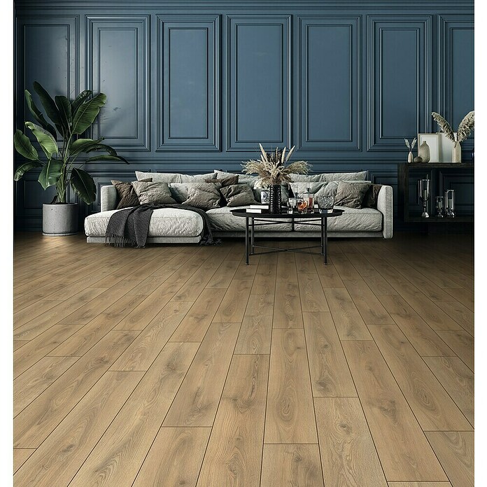 Laminado Yosemite (1.288 x 195 x 8 mm, Marrón, AC4) | BAUHAUS