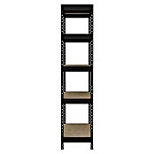 Regalux Schwerlastregal Rivet Atlas (H x B x T: 180 x 160 x 60 cm, Traglast pro Boden: 280 kg, Anzahl Böden: 4 Stk., Stecken, Schwarz) | BAUHAUS