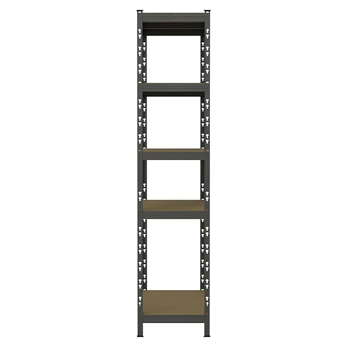 Regalux Metalni regal  (V x Š x DB: 180 x 93 x 40 cm, Nosivost po polici: 175 kg, Broj polica: 5 Kom., Uticanje) | BAUHAUS