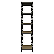 Regalux Metallregal (H x B x T: 180 x 93 x 40 cm, Traglast pro Boden: 175 kg, Anzahl Böden: 5 Stk., Grau, Stecken) | BAUHAUS