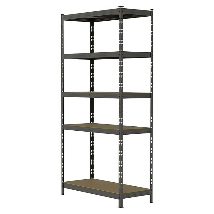 Regalux Metalni regal  (V x Š x DB: 180 x 93 x 40 cm, Nosivost po polici: 175 kg, Broj polica: 5 Kom., Uticanje) | BAUHAUS