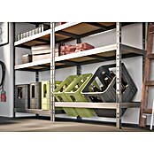 Regalux Metalni regal  (V x Š x DB: 180 x 93 x 40 cm, Nosivost po polici: 175 kg, Broj polica: 5 Kom., Uticanje) | BAUHAUS