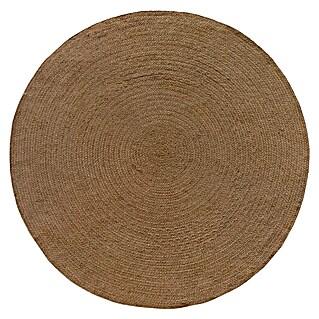 Alfombra exterior In/Out Ebro (Marrón, Diámetro: 120 cm, 100% Polietileno)