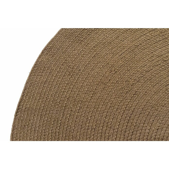 Alfombra exterior In/Out Ebro (Marrón, Diámetro: 120 cm, 100% Polietileno) | BAUHAUS