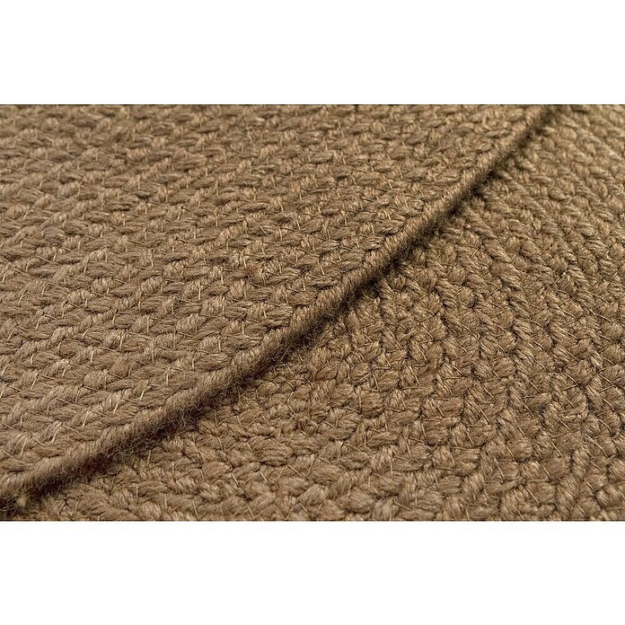Alfombra exterior In/Out Ebro (Marrón, Diámetro: 120 cm, 100% Polietileno) | BAUHAUS
