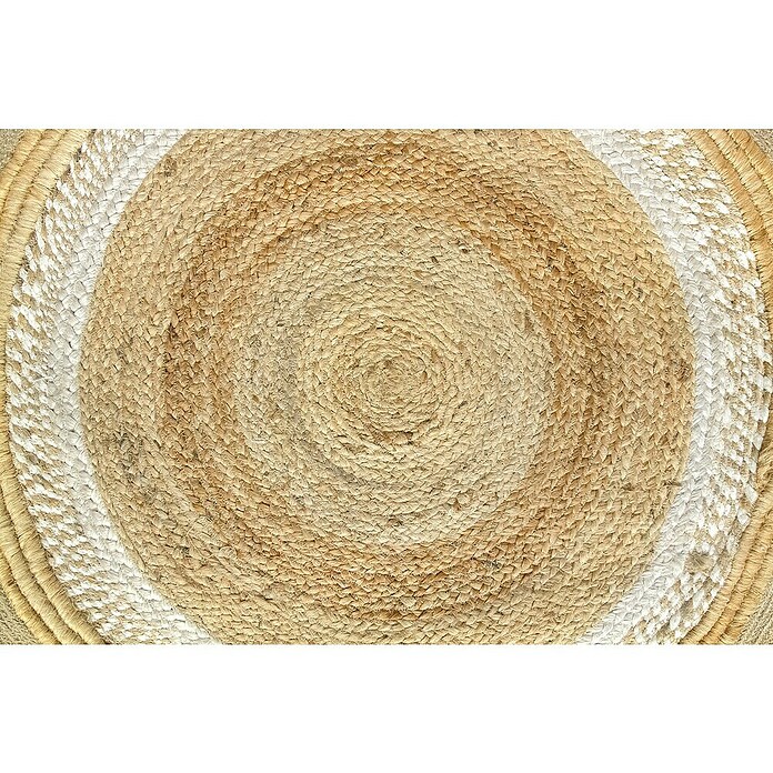 Alfombra de yute Marsella (Natural, Diámetro: 120 cm, 100% yute) | BAUHAUS