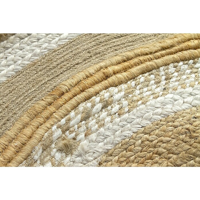 Alfombra de yute Marsella (Natural, Diámetro: 120 cm, 100% yute) | BAUHAUS