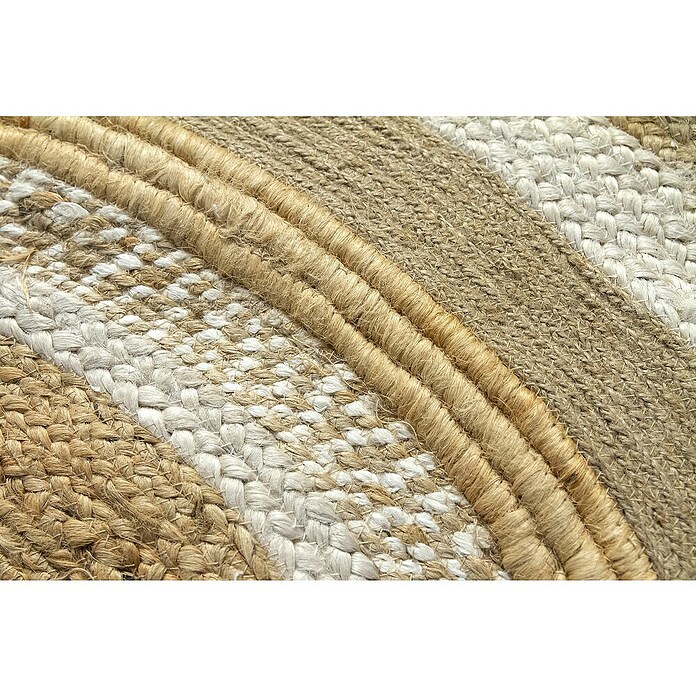 Alfombra de yute Marsella (Natural, Diámetro: 120 cm, 100% yute) | BAUHAUS