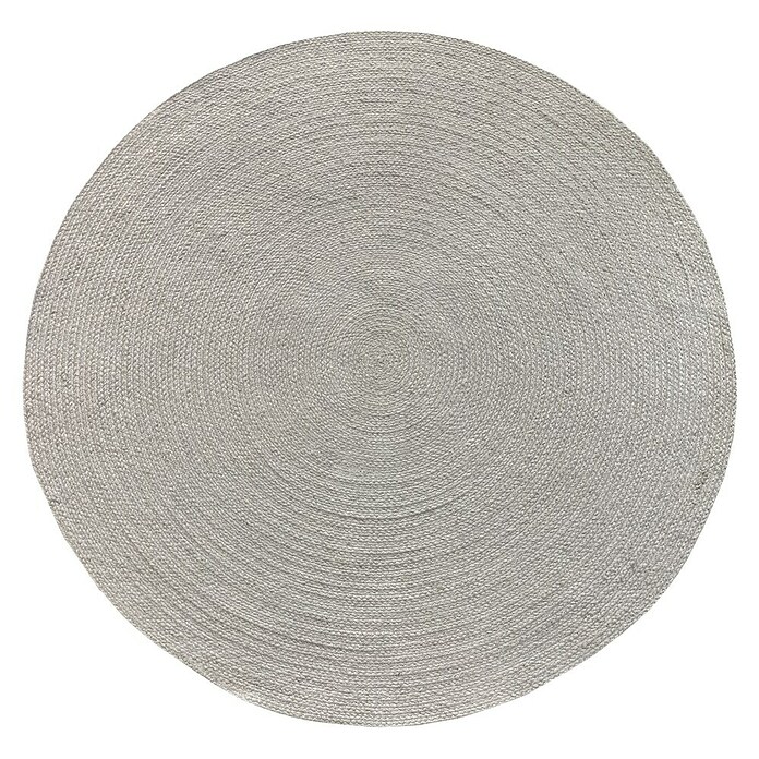 Alfombra exterior In/Out Ebro (Plata, Diámetro: 120 cm, 100% Polietileno) | BAUHAUS