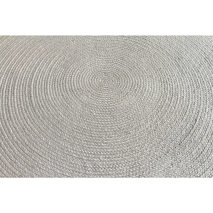 Alfombra exterior In/Out Ebro (Plata, Diámetro: 120 cm, 100% Polietileno) | BAUHAUS