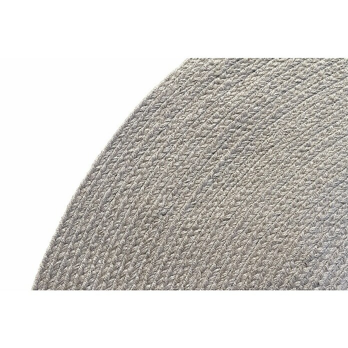 Alfombra exterior In/Out Ebro (Plata, Diámetro: 120 cm, 100% Polietileno) | BAUHAUS