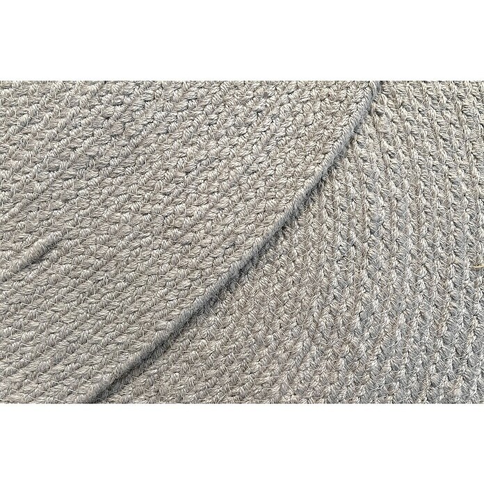 Alfombra exterior In/Out Ebro (Plata, Diámetro: 120 cm, 100% Polietileno) | BAUHAUS